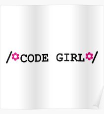 Codemädchen - Geeky Girl Programmer Poster