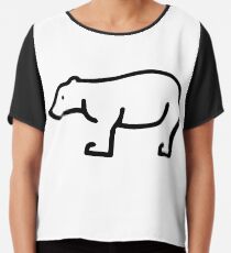 Bear Chiffon Top