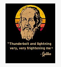 Thunderbolt and lightning Galileo Vintage Retro Photographic Print