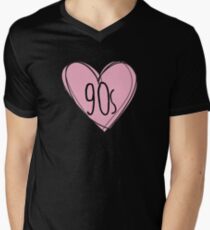 90s 1990s Men's V-Neck T-Shirt