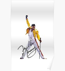 freddie poster mercury posters redbubble queen
