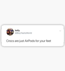 crocs tweet Sticker