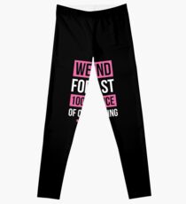 Weekend Forecast Funny Cheerleading T-Shirt Cheerleader Gift Leggings