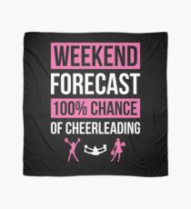 Weekend Forecast Funny Cheerleading T-Shirt Cheerleader Gift Scarf