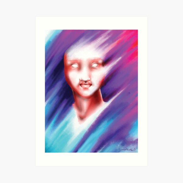 Fading into fuchsia Art Print