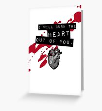 Moriarty - Heart Greeting Card