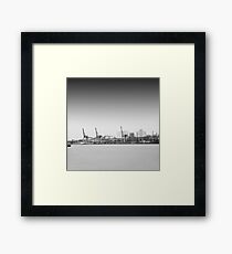 industrial reflection Framed Print