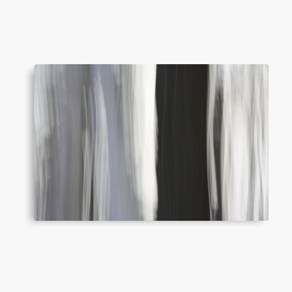 White & Black Trees Canvas Print
