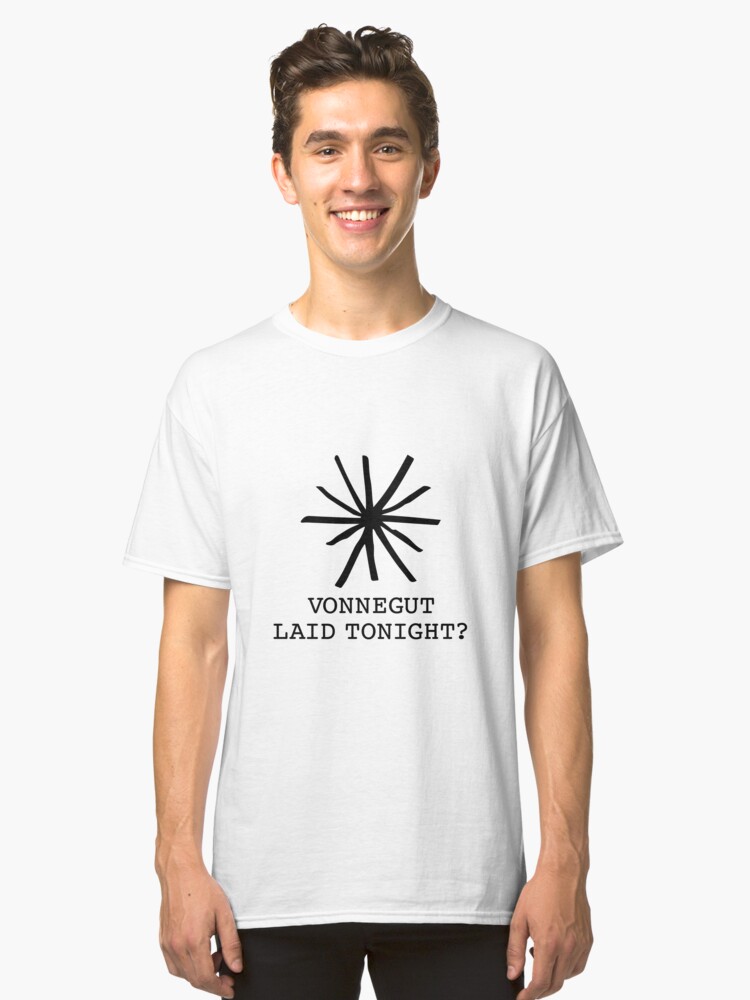 Alternate view of Vonnegut Laid Tonight Classic T-Shirt