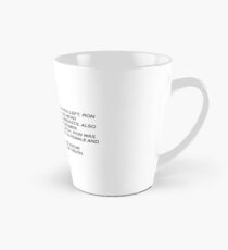 Der Hinweis Wandteppich Jersey Shore Tasse (konisch)