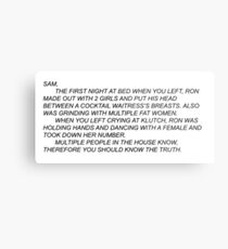 The Note Wall Tapestry Jersey Shore Metal Print