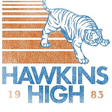 Boy's Stranger Things Hawkins High School Tiger 1983 T-shirt : Target