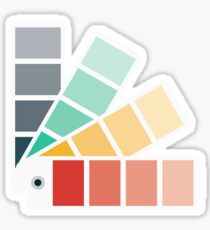 Designer Color Swatch Book Sticker