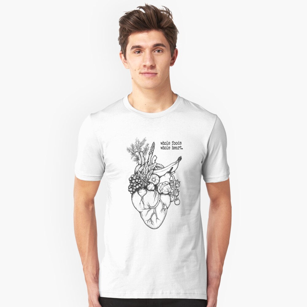 Whole Foods ganzes Herz Slim Fit T-Shirt