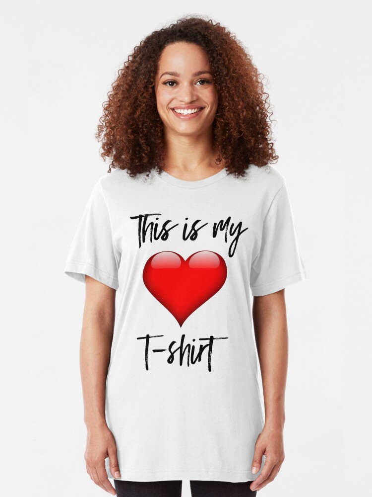 Alternate view of This is My Heart T-Shirt Slim Fit T-Shirt