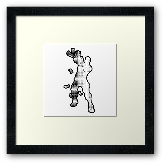 Dance Emote Make It Rain Framed Print By Supradon Redbubble - framed print