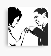 RESIST: Obama Fist Bump Metal Print