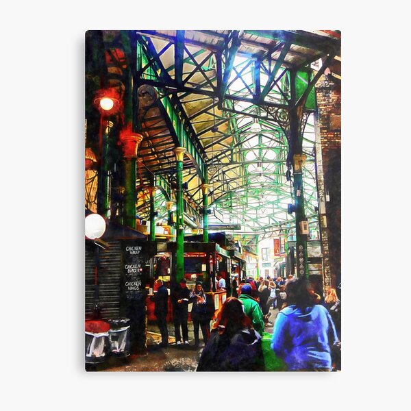 Borough Street Market Perambulation Metal Print