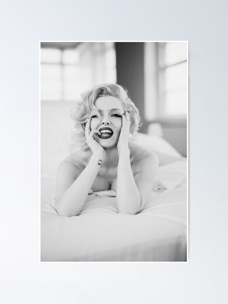 Suzie Kennedy Marilyn Monroe Bed Shoot Poster By Suziekennedy