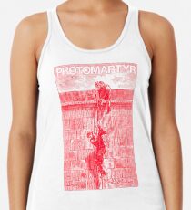 Protomartyr (red engraving) Racerback Tank Top