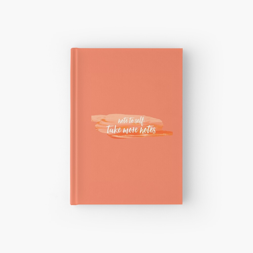 note to self Hardcover Journal