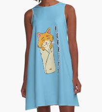 Purrito - Burrito Cat A-Line Dress