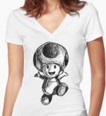 Toad Women's Fitted V-Neck T-Shirt