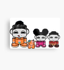 Yum Family: Nom, Jo, Coop & Free O'BABYBOT Toy Robot Metal Print