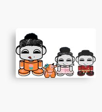 Yum Family: Nom, Jo, Coop & Free O'BABYBOT Toy Robot 2.0 Metal Print