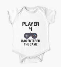 Player 4 Short Sleeve Baby One-Piece