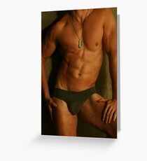 Vintage Beefcake Greeting Card