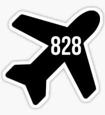 flight 828 Sticker