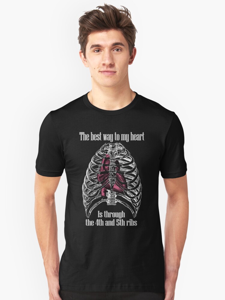 Alternate view of The Best Way to My Heart - Reverse Image Slim Fit T-Shirt