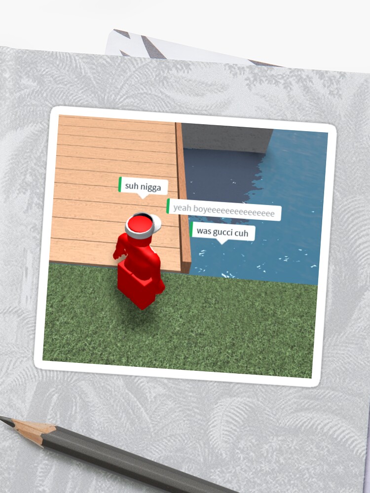 Racist Kool Aid Man Roblox Red Sticker - 