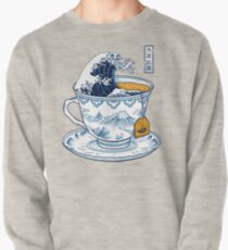 Sudadera sin capucha El gran té de Kanagawa
