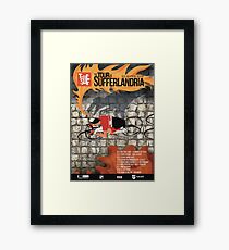 Tour of Sufferlandria 2019 Poster - Male Rider Framed Print