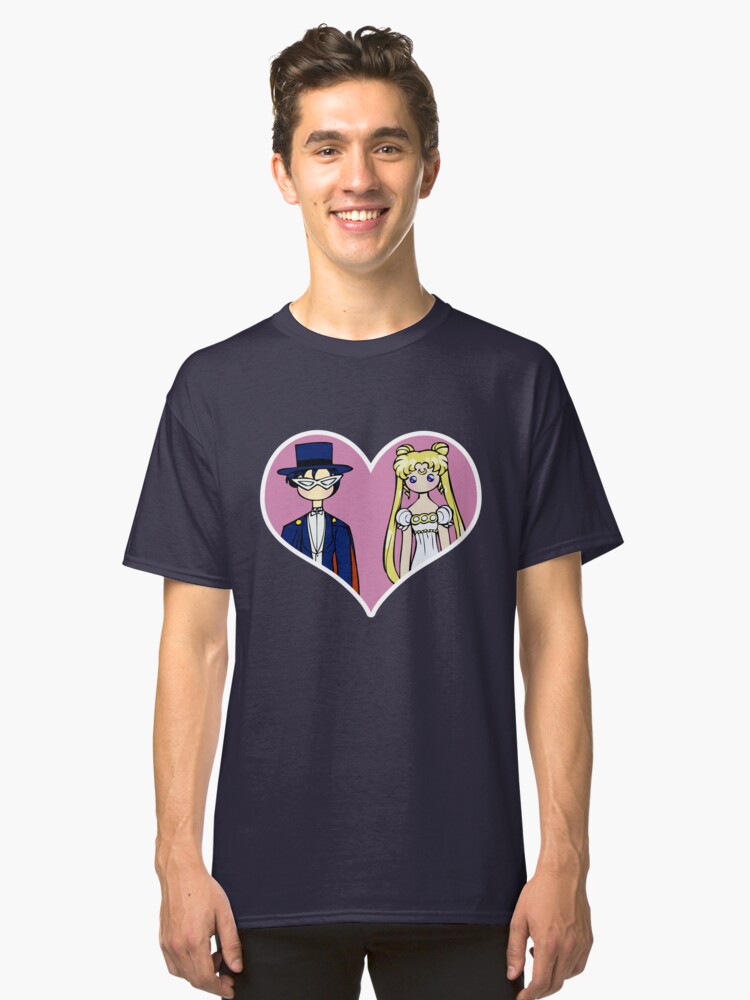 Alternate view of Mamoru and Usagi - shipping dolls Classic T-Shirt