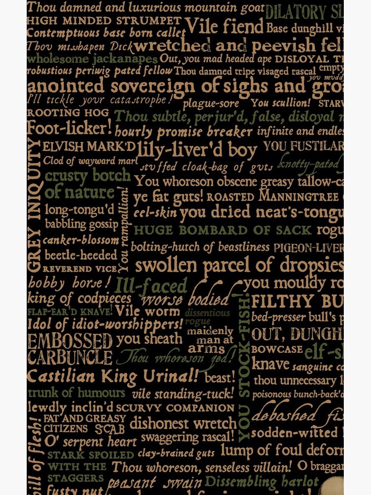 Shakespeare Insults Dark - Revised Edition (by incognita) by incognitagal