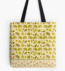 Hedgehogs in the Green Fall Tote Bag