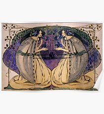 GLASGOW SCHULE, Frances Macdonald MacNair, Frühling Poster