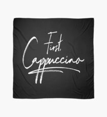 But First Cappuccino Kaffee Kaffeejunkie Barista Design Tuch