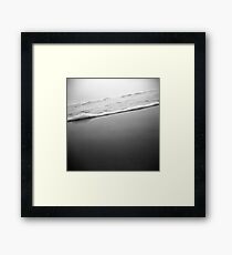 waves through a holga Framed Print