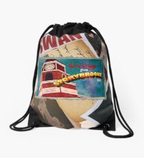 Greetings From Storybrooke Post Card Drawstring Bag