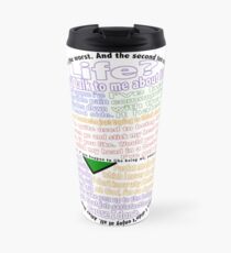 Hitchhiker's Guide Marvin Quotes Travel Mug