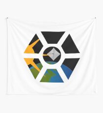 Lightsail seen through ISS cupola Wall Tapestry