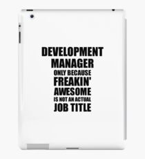 Vinilo o funda para iPad Development Manager Freaking Awesome Funny Gift Idea for Coworker Employee Office Gag Job Title Joke
