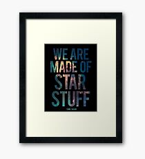 We Are Made of Star Stuff - Carl Sagan Quote Gerahmtes Wandbild