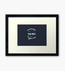 save dolphin Framed Art Print