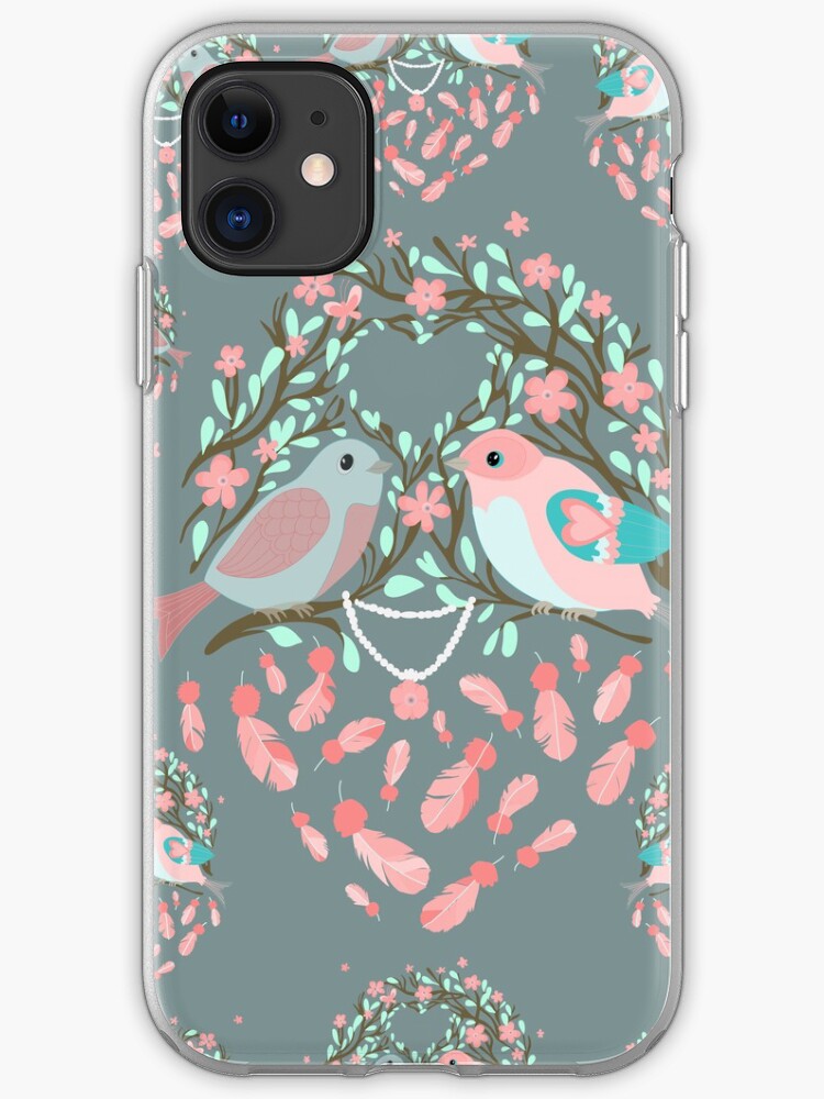 pattern love birds iPhone 11 case pattern love birds iPhone 11 case