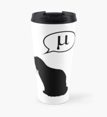 Physics Cat and Friction Coefficient Travel Mug